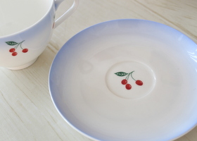 メゾンドマニー チェリー 陶器 ラフレゾン カップ&ソーサー