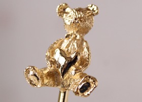 メゾンドマニー メタルカトラリー ベア ゴールド フォーク