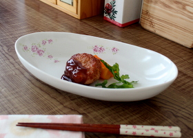 イマン かほり 陶器 楕円大鉢
