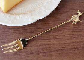 メゾンドマニー メタルカトラリー テリア ゴールド フォーク