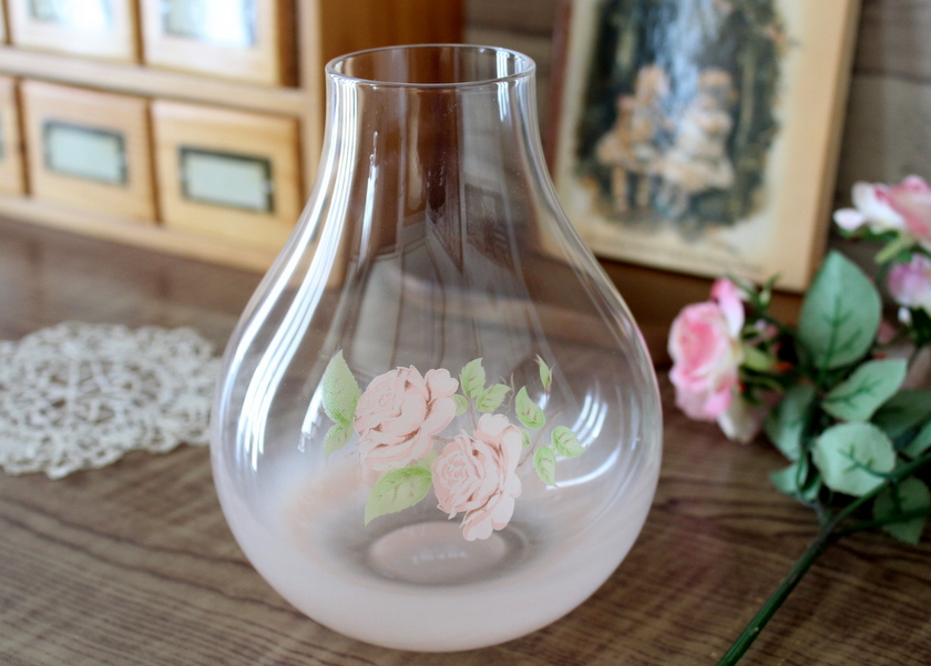 フラワーベース 花器 陶器 ホーロー 造花 - 花瓶