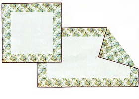 メゾン・ド・マニー ブルーローズ 布製品 テーブルクロス(250×150)