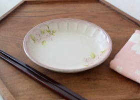 イマン 浪漫 ダイアナローズ 陶器 小皿