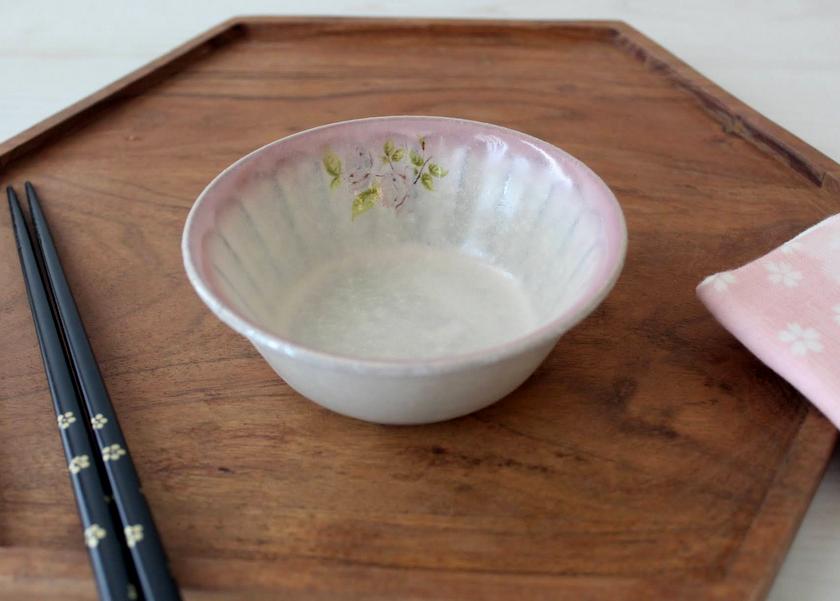 イマン 浪漫 ダイアナローズ 陶器 小鉢 － フレンチカントリーのバラ柄 