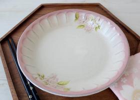 イマン 浪漫 ダイアナローズ 陶器 7寸皿